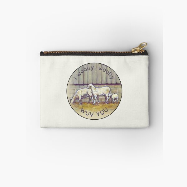 Item preview, SHEEP: I Woolly, Woolly Wuv You, Really, Really Love You, Pun, Humor designed and sold by JoyfulWhimsy.