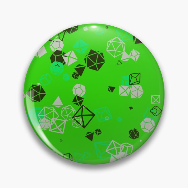 Item preview, Green RPG Dice Pattern – Geometric D20 Design, Gamer Wall Art, Fantasy Dice Decor designed and sold by AvengingSassy.