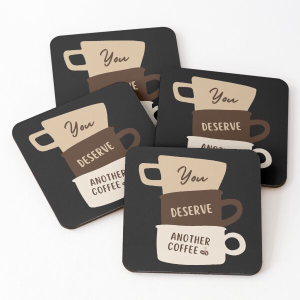 Item preview, You Deserve Another Coffee – Coffee Cup Stack Design designed and sold by Tiatooty.