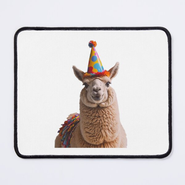 Item preview, Chunky Llama birthday party hat gift funny meme prank designed and sold by CheeseBlueprint.
