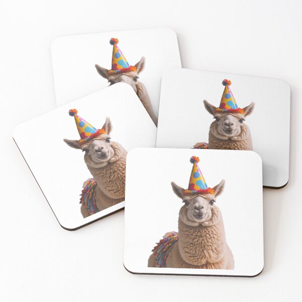 Item preview, Chunky Llama birthday party hat gift funny meme prank designed and sold by CheeseBlueprint.