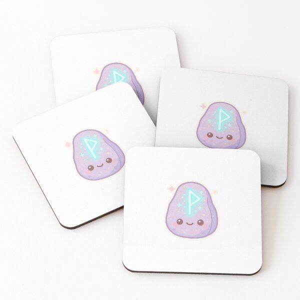 Item preview, Kawaii Runestone Sticker – Magical Rune Charm designed and sold by ClipVictuumArts.