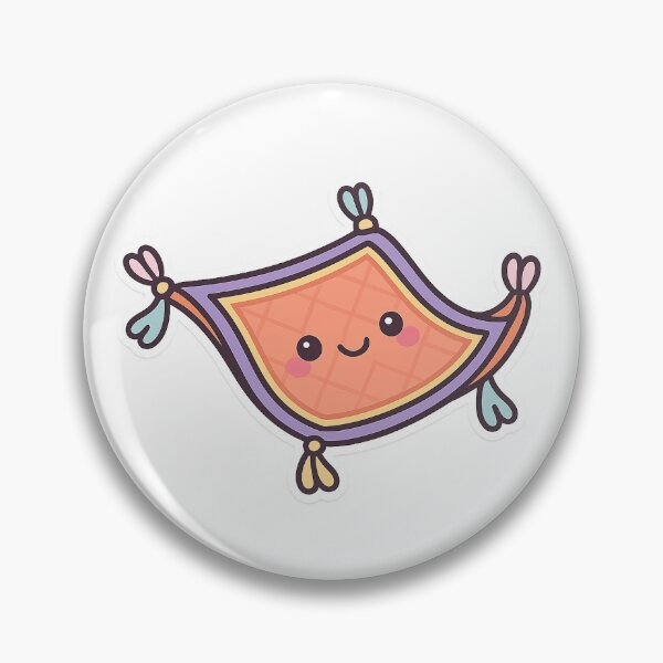 Artikelvorschau, Kawaii fliegender Teppich Sticker – Magischer Abenteuerbegleiter entworfen und verkauft von ClipVictuumArts.