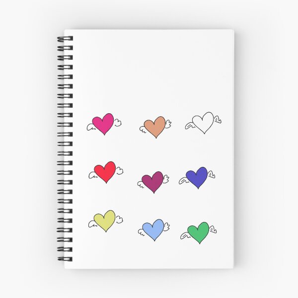 Item preview, Nine Flying Hearts – Whimsical Love Stickers / Nove Cuori Volanti – Adesivi d’Amore Fantasiosi / Neuf Cœurs Volants – Autocollants d’Amour Fantaisistes designed and sold by LenaBlueDesigns.