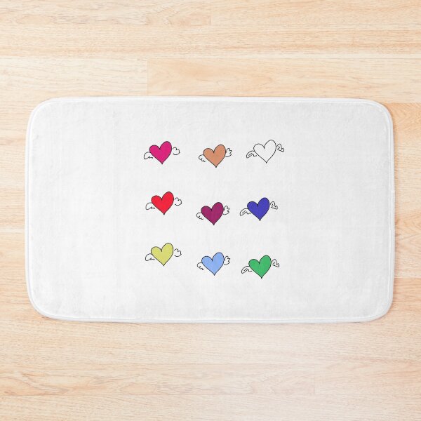 Item preview, Nine Flying Hearts – Whimsical Love Stickers / Nove Cuori Volanti – Adesivi d’Amore Fantasiosi / Neuf Cœurs Volants – Autocollants d’Amour Fantaisistes designed and sold by LenaBlueDesigns.