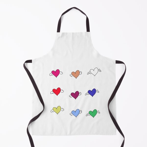 Item preview, Nine Flying Hearts – Whimsical Love Stickers / Nove Cuori Volanti – Adesivi d’Amore Fantasiosi / Neuf Cœurs Volants – Autocollants d’Amour Fantaisistes designed and sold by LenaBlueDesigns.