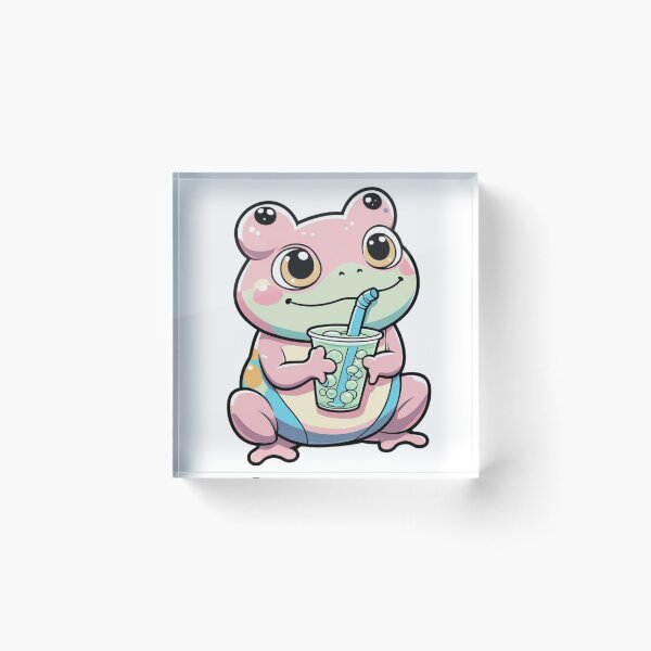 Item preview, Kawaii Frog Sticker designed and sold by geekis.