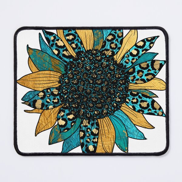 Item preview, Western sunflower teal designed and sold by Wildflowers & Waves.