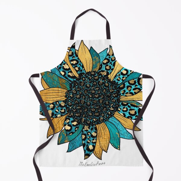 Item preview, Western sunflower teal designed and sold by Wildflowers & Waves.