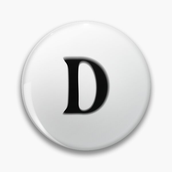 Item preview, Minimal Soft Focus Letter D Typography Design designed and sold by uncoXab.