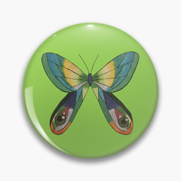 Item preview, Green, Yellow, and Teal Butterfly designed and sold by fern.prints.