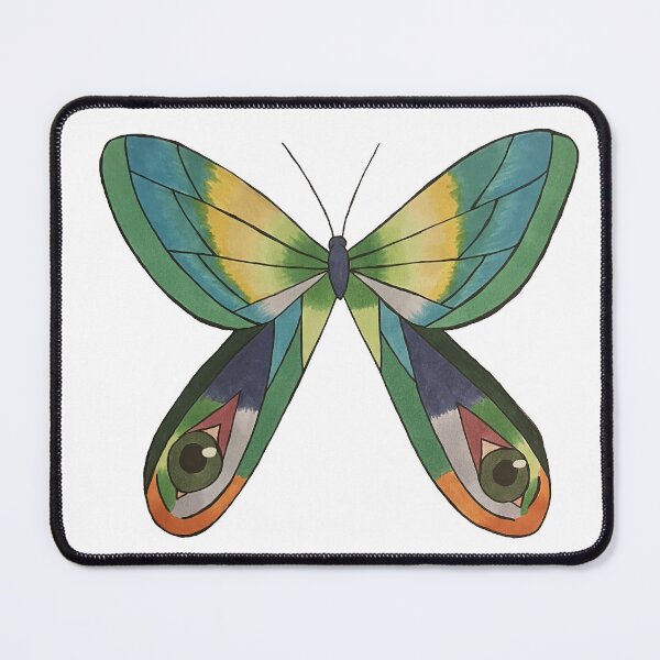 Item preview, Green, Yellow, and Teal Butterfly designed and sold by fern.prints.