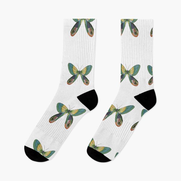 Item preview, Green, Yellow, and Teal Butterfly designed and sold by fern.prints.