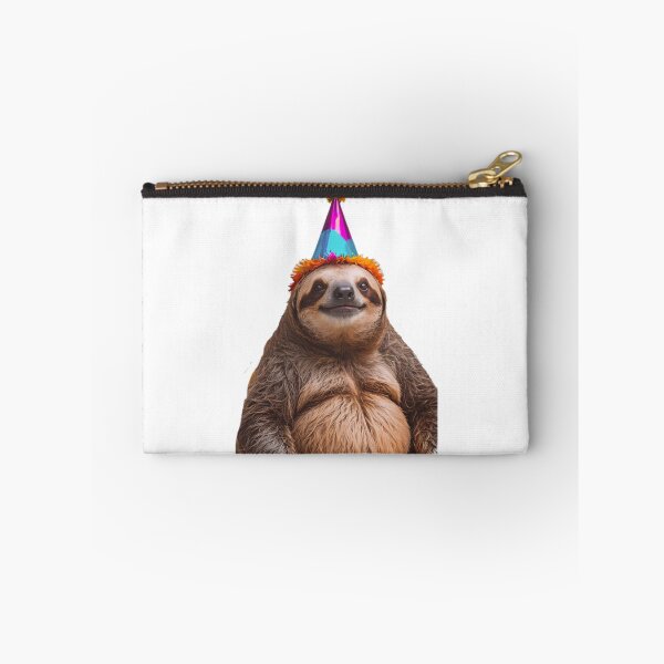 Item preview, Chunky Sloth birthday party hat gift funny meme prank designed and sold by CheeseBlueprint.