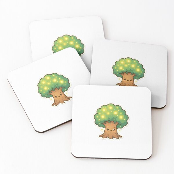 Item preview, Kawaii Magic Tree Stickers – Magic tree with glowing balls designed and sold by ClipVictuumArts.
