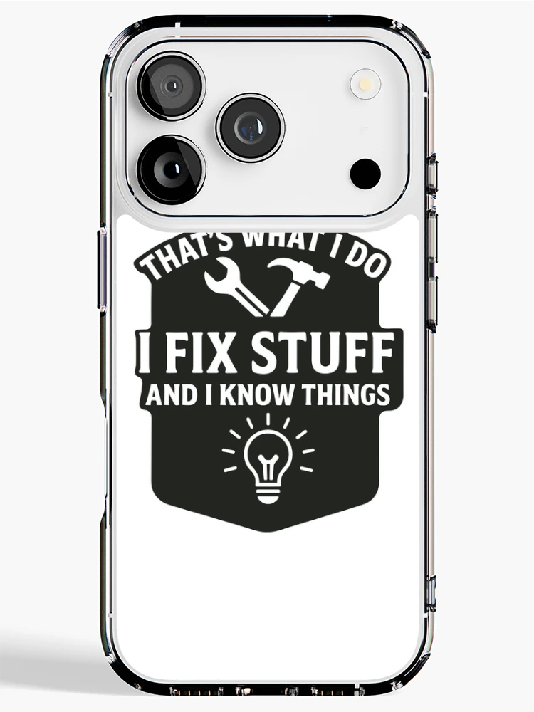 Thumbnail 1 of 5, iPhone Case, Handyman Repairman Problem Solver designed and sold by ThreadQuirk.