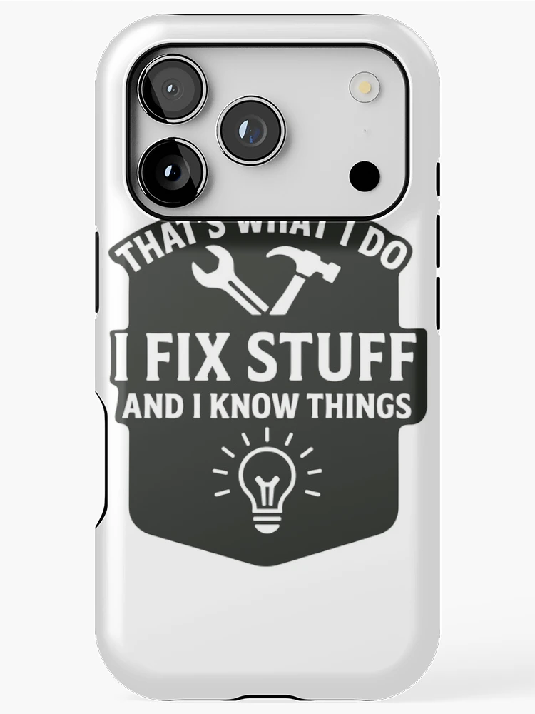 Thumbnail 1 of 4, iPhone Case, Handyman Repairman Problem Solver designed and sold by ThreadQuirk.