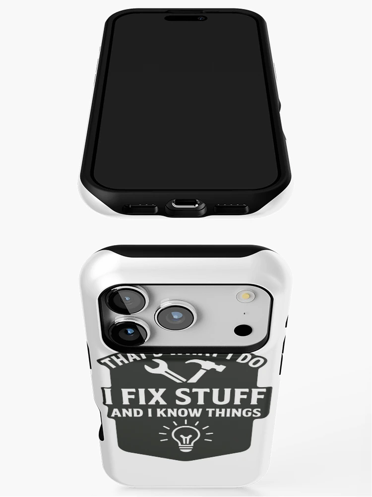 Thumbnail 3 of 4, iPhone Case, Handyman Repairman Problem Solver designed and sold by ThreadQuirk.