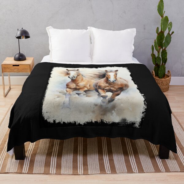 Item preview, Two wild horses gallop dynamics wildness sand cloud strength endurance designed and sold by G-M-Designs.