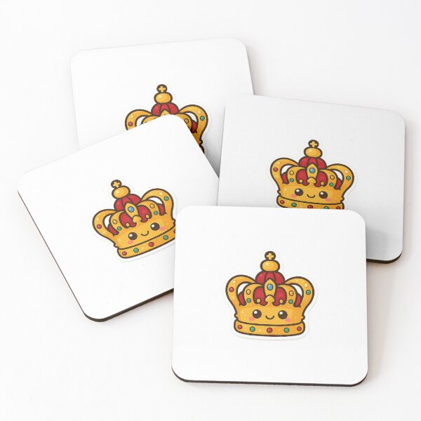 Item preview, Kawaii Crown Stickers – Royal elegance in a sweet design designed and sold by ClipVictuumArts.