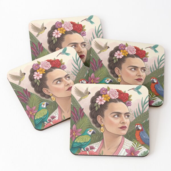 Item preview, Frida Kahlo - "Pies, ¿para qué los quiero si tengo alas para volar?" designed and sold by Creative Line Prints.