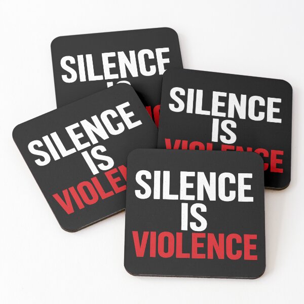 Item preview, Silence is Violence – Bold Protest Typography Design designed and sold by ArcadiaSilence.