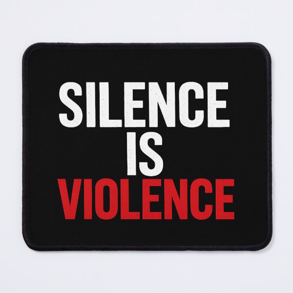 Item preview, Silence is Violence – Bold Protest Typography Design designed and sold by ArcadiaSilence.