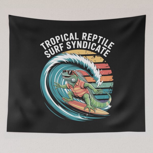 Item preview, Surfing Iguana Waves designed and sold by SignumShop.