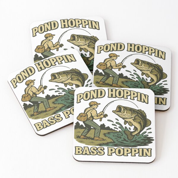 Item preview, Pond hoppin. Bass poppin designed and sold by terrokawa.
