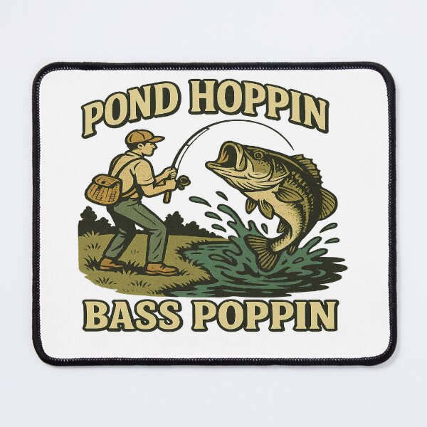 Item preview, Pond hoppin. Bass poppin designed and sold by terrokawa.