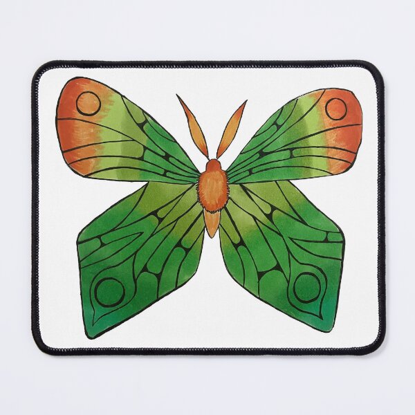 Item preview, Green and Orange Butterfly designed and sold by fern.prints.