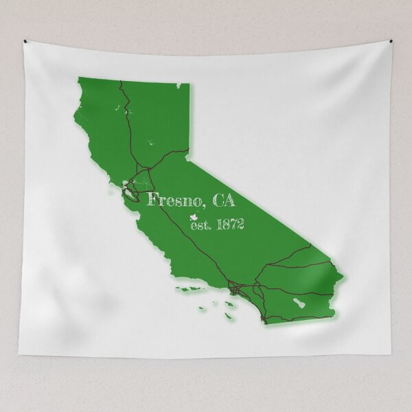 Item preview, Fresno, CA [Green] designed and sold by PhilbonianDezin.