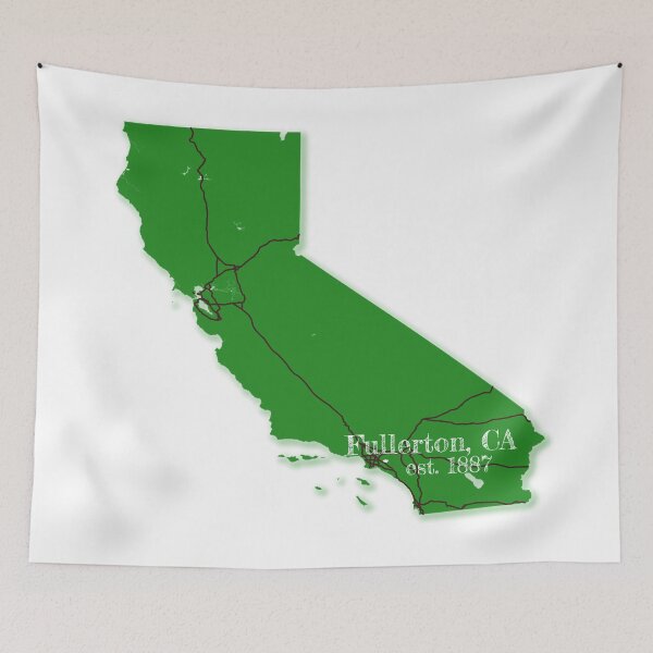 Item preview, Fullerton, CA [Green] designed and sold by PhilbonianDezin.