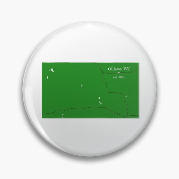Item preview, Gillette, WY [Green] designed and sold by PhilbonianDezin.