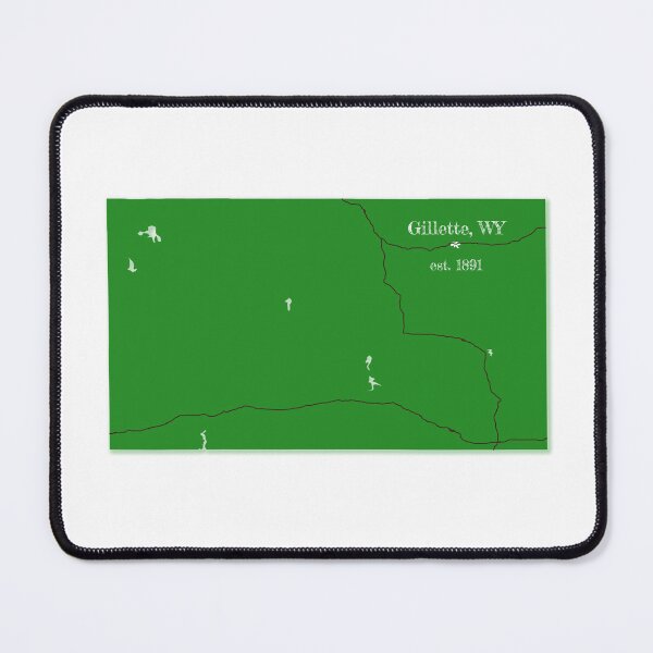 Item preview, Gillette, WY [Green] designed and sold by PhilbonianDezin.