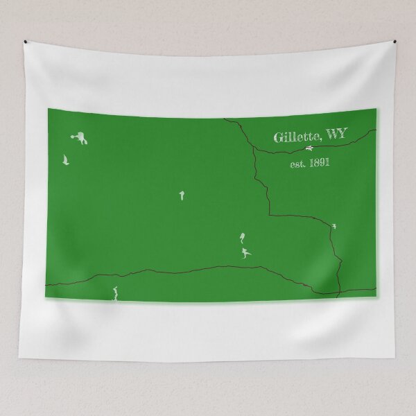 Item preview, Gillette, WY [Green] designed and sold by PhilbonianDezin.