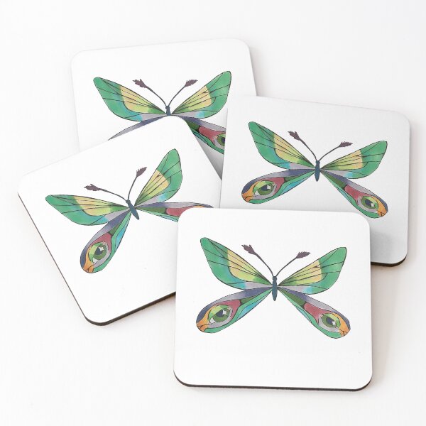 Item preview, Teal and Yellow Wings designed and sold by fern.prints.