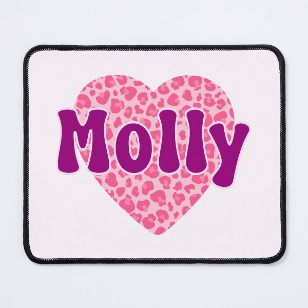 Item preview, Molly Name Pink Leopard Heart  designed and sold by Jeallan Designs.