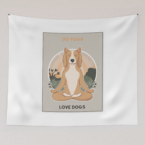 Item preview,  Yoga Love Dogs – Meditating Pup Design designed and sold by Vivid Art Zone.