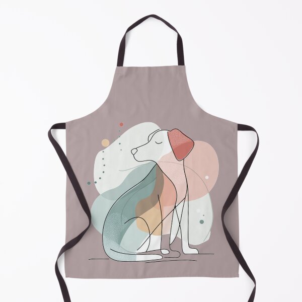 Item preview, Geometric Minimalist Dog Illustration – Modern Abstract Pet Art designed and sold by Clawffirmations.