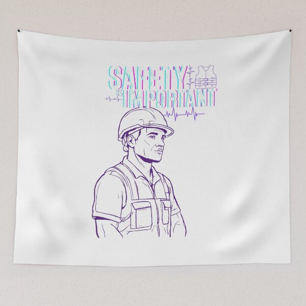 Item preview, Safety First Worker – Construction and Workplace Safety Design designed and sold by PeteLawliiet.