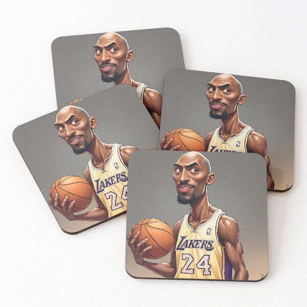Item preview, Kobe Bryant Caricature with Basketball designed and sold by ChicChikCraze.
