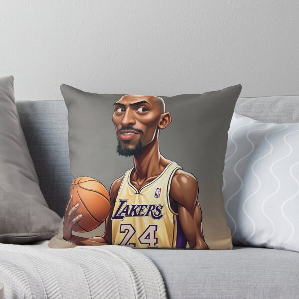 Item preview, Kobe Bryant Caricature with Basketball designed and sold by ChicChikCraze.