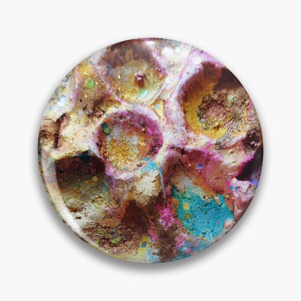 Item preview, Pink, blue and yellow crater designed and sold by Begoll Art.