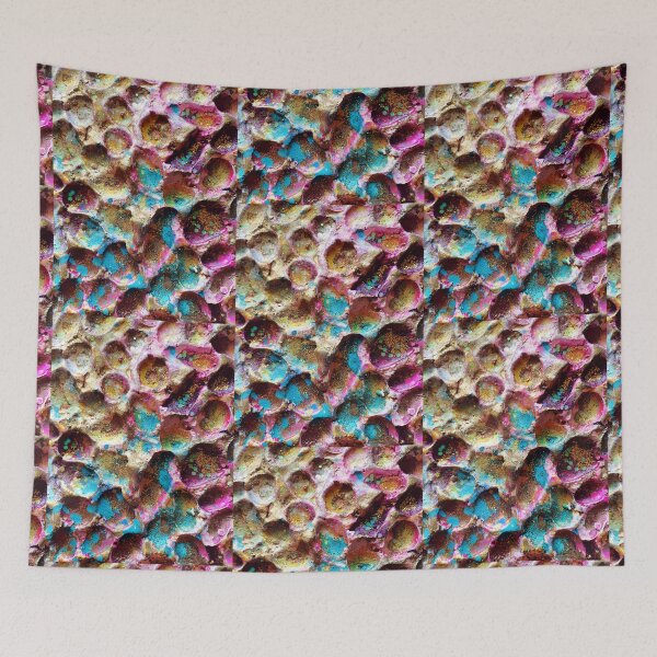 Item preview, Pink, blue and yellow crater designed and sold by Begoll Art.