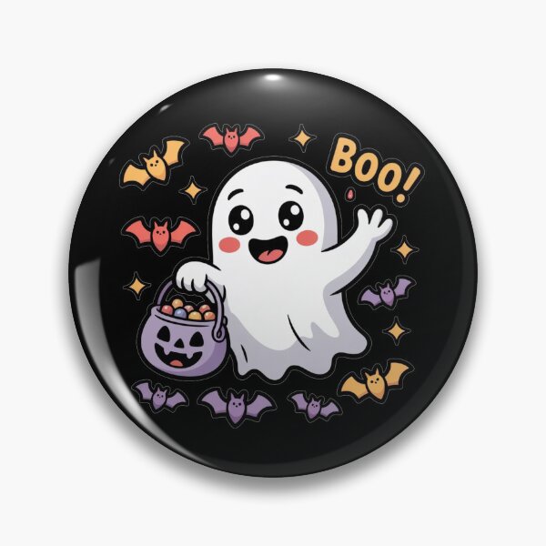 Item preview, Halloween with Boo with purple pumpkin designed and sold by Nimkaew.