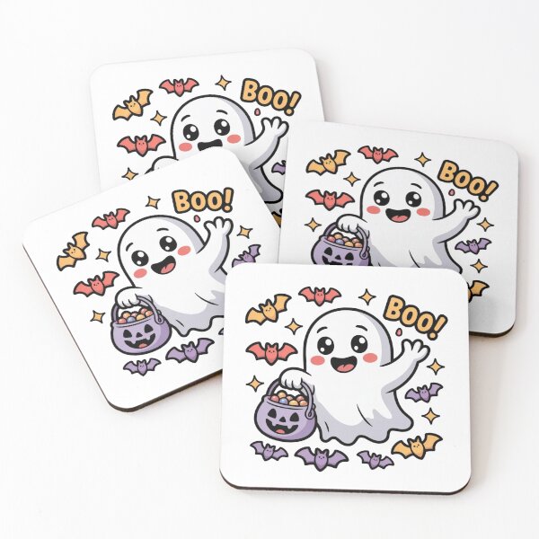 Item preview, Halloween with Boo with purple pumpkin designed and sold by Nimkaew.
