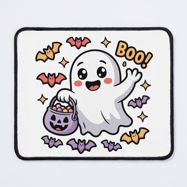 Item preview, Halloween with Boo with purple pumpkin designed and sold by Nimkaew.