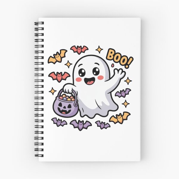 Item preview, Halloween with Boo with purple pumpkin designed and sold by Nimkaew.