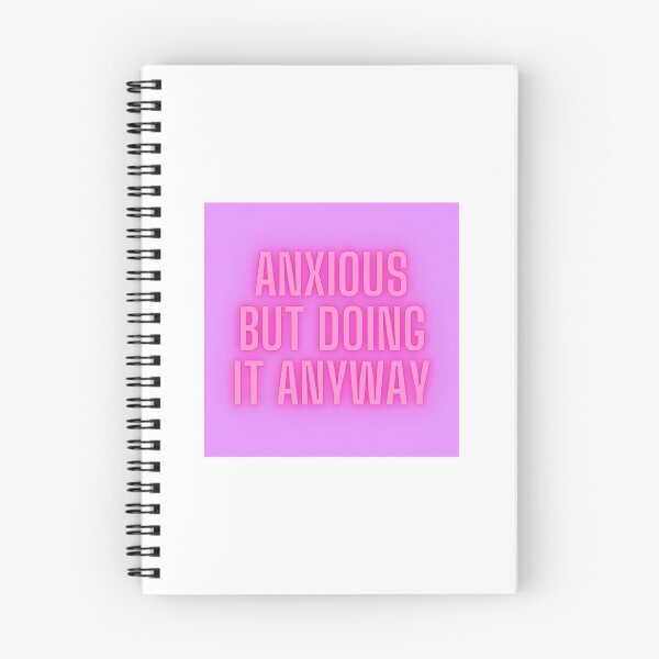 Item preview, Anxious But Doing It Anyway – Motivational Mental Health Sticker designed and sold by siarag7.